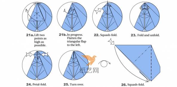 折纸蝙蝠的制作图谱