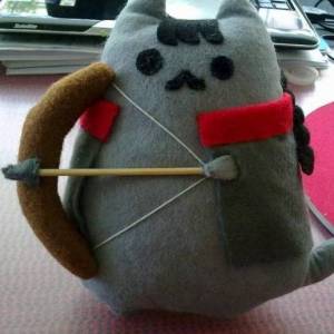 手工制作射箭的小猫玩偶圣诞节礼物DIY教程