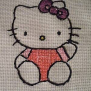 可爱的十字绣Hello Kitty制作教程