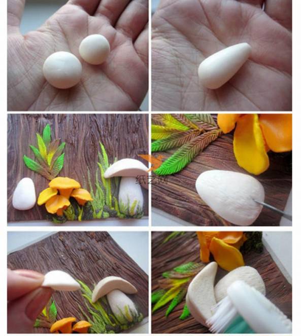 做白色的蘑菇
