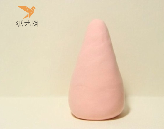 粉色粘土搓成这样的形状