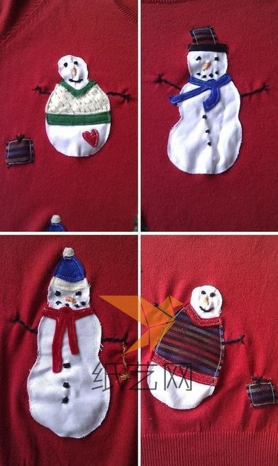 这样我们的雪人就制作好啦，雪人毛衣的圣诞礼物也就制作完成啦