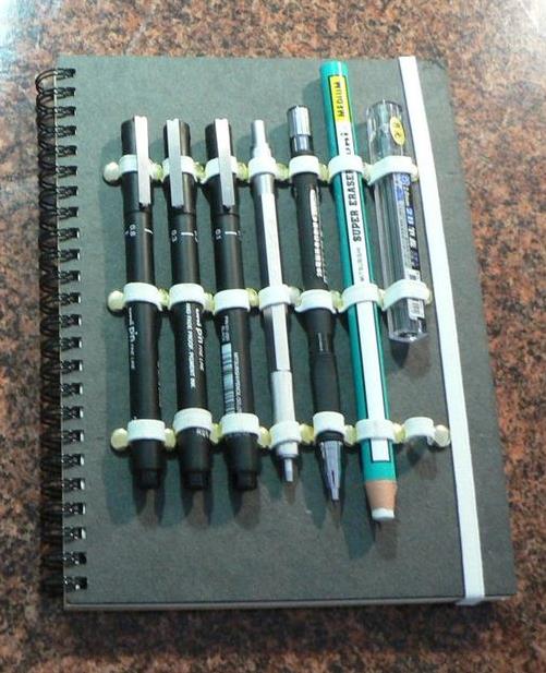 生活小妙招巧妙改造能插笔的笔记本制作教程