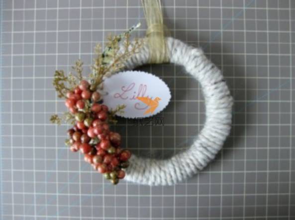 变废为宝柳条枝做成的浪漫装饰花环创意DIY教程