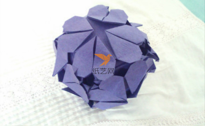 折纸美丽浪漫的折纸花球制作教程