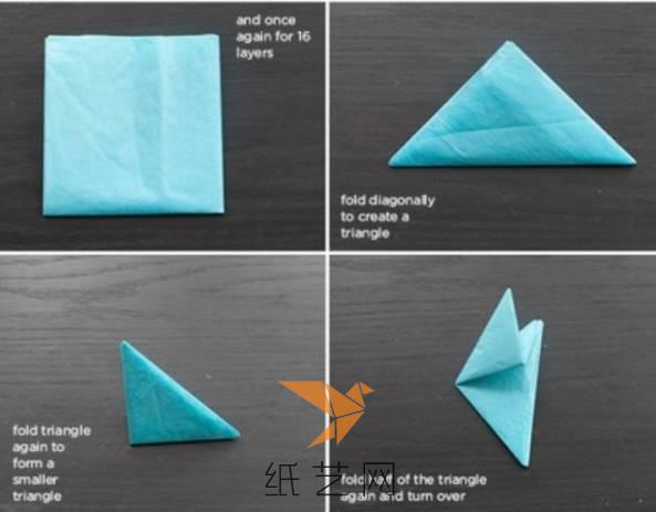 如图 折叠成三角形