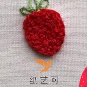 刺绣草莓制作教程刺绣教程