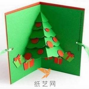 圣诞节手作剪纸立体圣诞节卡片制作教程