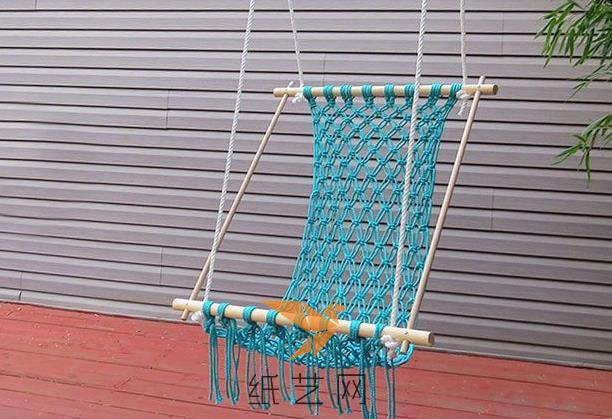 很高端的手工制作吊椅编织教程