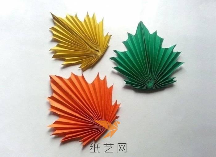 简单的折纸枫叶制作教程