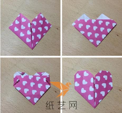 折纸心的制作可以单独的用来制作各种手工哟