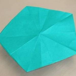 折纸基础五边形图解教程