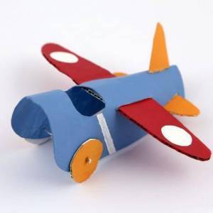 废纸箱制作可爱卡通飞机教程