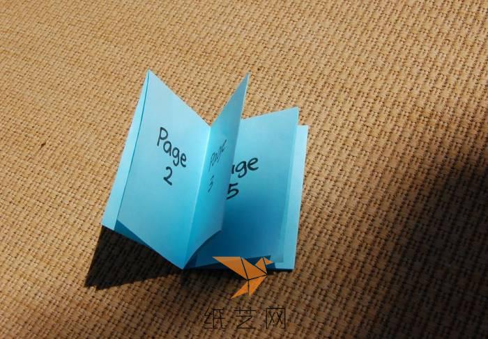 怎样将一张纸折叠成一本小册子的方法