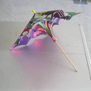 漂亮的能开合的手工制作纸艺小伞教程