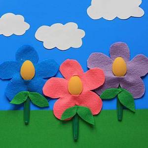 创意手工制作可爱布艺花朵儿童手工小制作