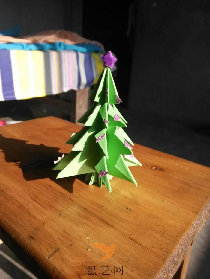 折纸圣诞树视频教程