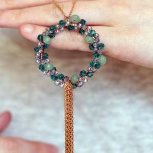 漂亮的串珠编织项链教程
