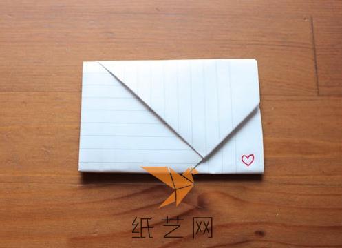 超简单信纸折叠小情书教程