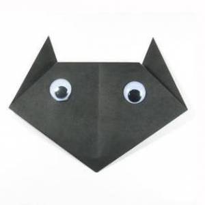 简单折纸小猫儿童节手工制作