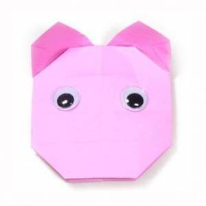 折纸小猪儿童节折纸教程
