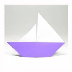 三分钟手工折纸双帆船儿童节手工制作教程
