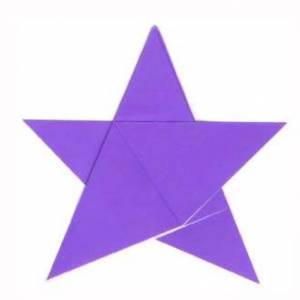 儿童节手工折纸五角星制作教程