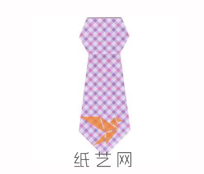 父亲节贺卡折纸领带制作教程