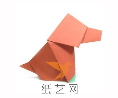 儿童节手工可爱折纸小狗制作教程
