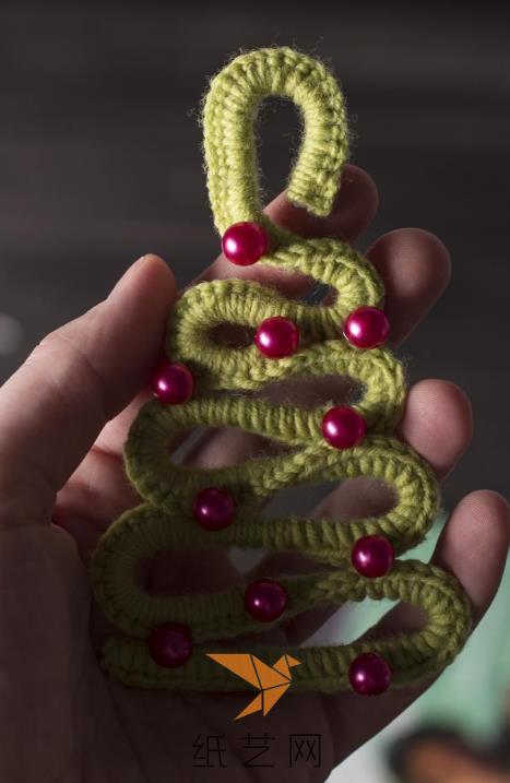 圣诞节手工钩针编织圣诞树教程