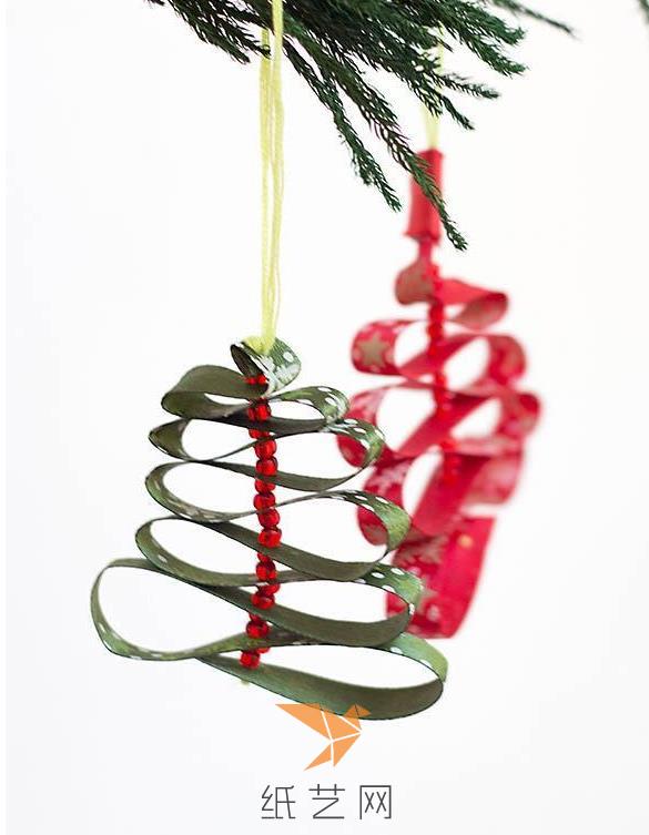圣诞节装饰制作小圣诞树挂饰教程
