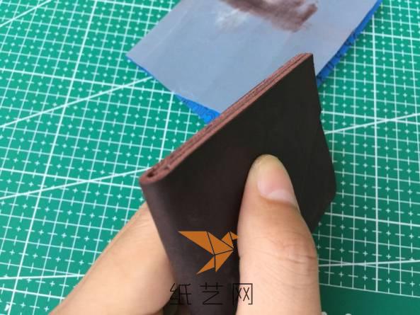 超简洁的手工皮革卡包钱包制作教程