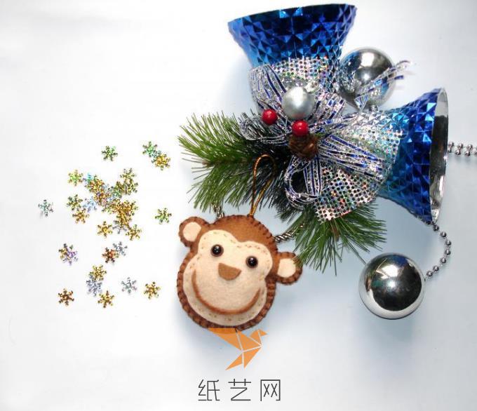 圣诞节礼物可爱的布艺小猴子制作教程