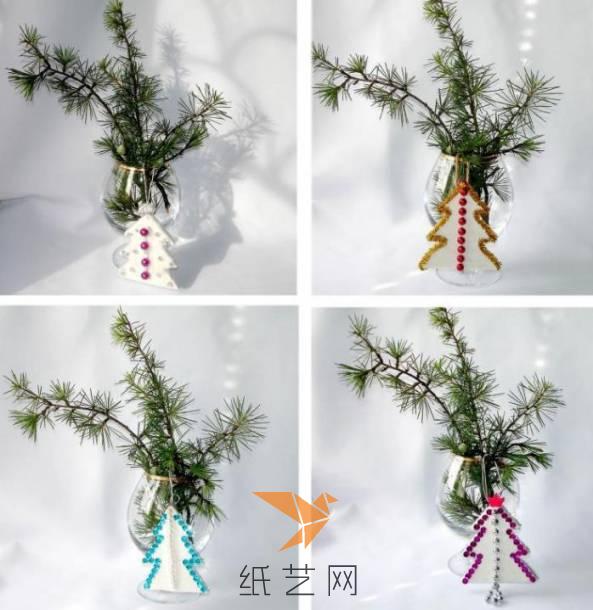 各种漂亮的圣诞树装饰大家可以发挥自己的创造力来制作哟。