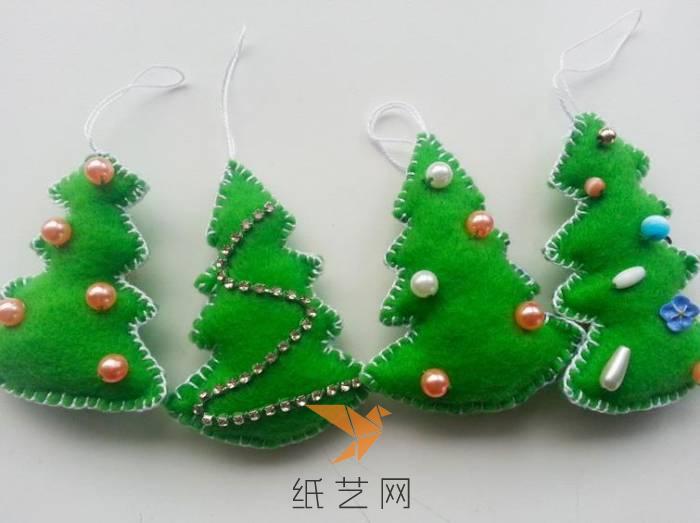 圣诞节装饰圣诞树挂饰简单制作教程