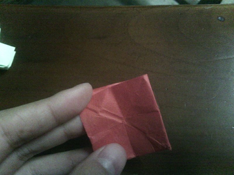 2.在对折成一个小正方形。