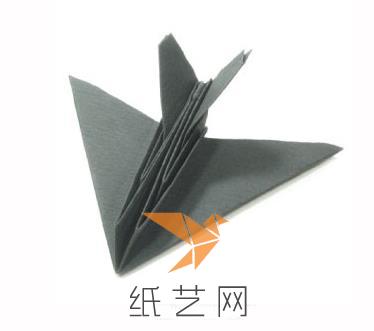 亮眼炫酷的折纸飞机折纸隐形飞机教程