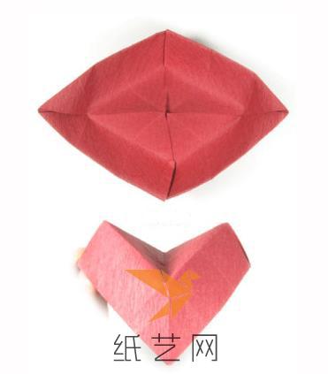情人节手工立体折纸心折纸船制作教程