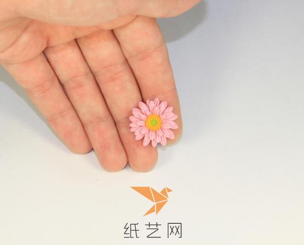 小清新的超轻粘土花朵制作教程 情人节礼物装饰花朵