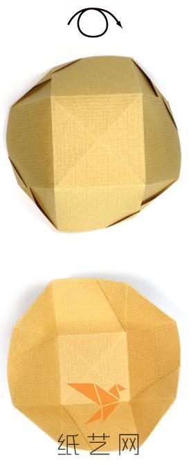 这样就是一个立体的折纸盒子的样子了