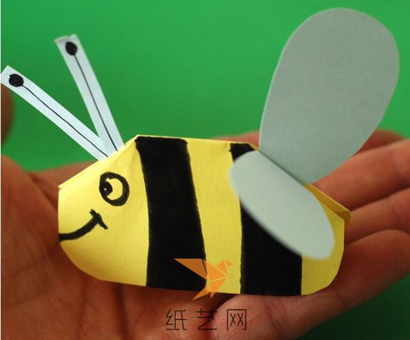 可爱简单折纸小蜜蜂儿童手工小制作