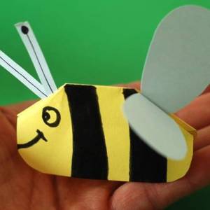 可爱简单折纸小蜜蜂儿童手工小制作