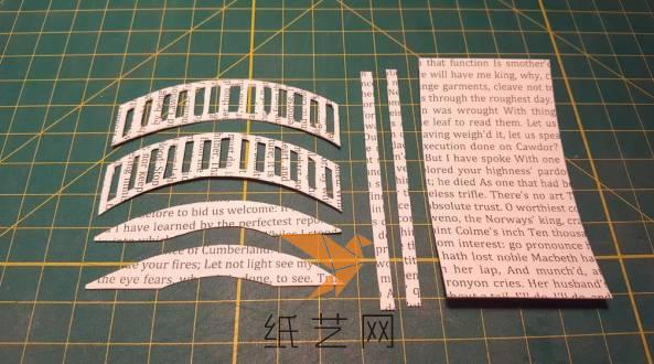 下面用纸板来制作小桥的纸模型的部分