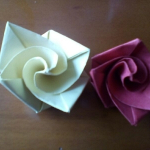 简易玫瑰花折法