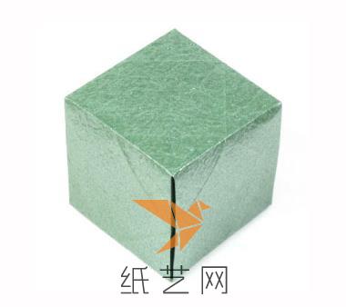 用一张纸制作完整折纸立方体折纸盒子制作教程