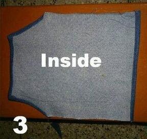 用相同形状的布料盖在上面，然后用缝纫机把两块布和上