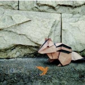 折纸花栗鼠教程