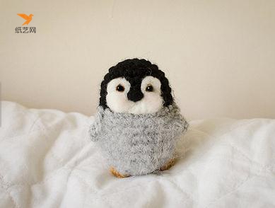 好可爱的钩针编织小企鹅