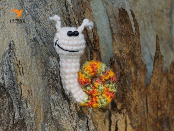 手工钩针编织可爱小蜗牛