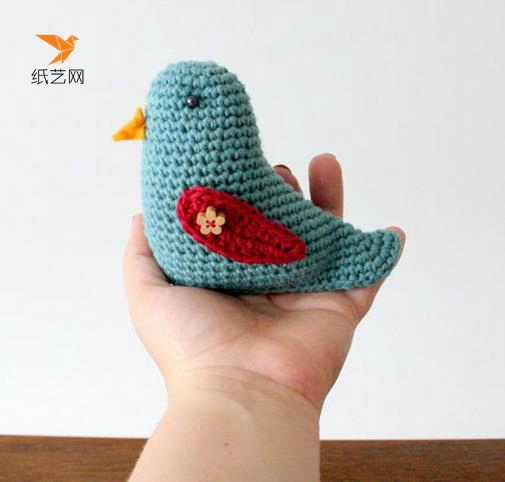 钩针编织的文艺小鸟玩偶